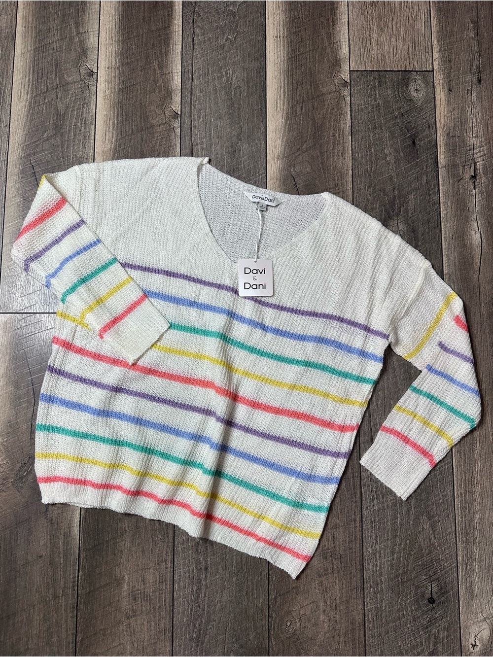 Davi & Dani Rainbow Sweater